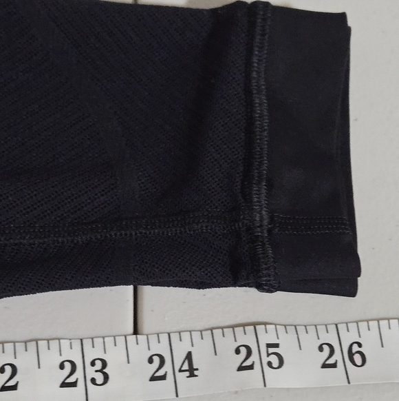 Lululemon Wunder Under Tech Mesh Leg Black Leggings Size 6 - Picture 9 of 13